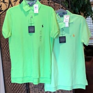 2 men’s polo shirts